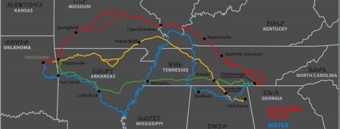 Routes of the Trail of Tears